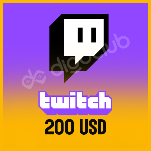 Safely Buy Twitch 200 USD Gift Card - DigoClub